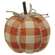 Orange Buffalo Check Pumpkin - Small