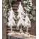 #15062 White Glittered Pinecone Tree 10”