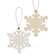 Wood Snowflake Ornament, 2 Asstd.
