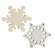 Wood Snowflake Sitter, 2 Asstd.