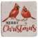 #65146 Christmas Cardinals Resin Coasters, 4/set