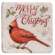 #65146 Christmas Cardinals Resin Coasters, 4/set
