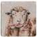 #65147 Christmas Farm Animals Resin Coasters, 4/Set