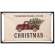 #65155 Christmas Buffalo Check Truck Fabric Sign