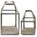 2/Set, Antiqued Open Air Lanterns #70069