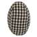 Black & White Gingham Egg