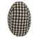 Black & White Gingham Egg #CS38001