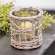#BB9A1163 Graywash Willow Wrapped Glass Votive Holder