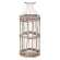 #BB9A1233 Graywash Willow Wrapped Glass Bottle, 6.5"H