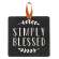 #90986 Simply Blessed Black Metal Cutout Plaque