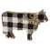 #90995 Black & White Buffalo Check Chunky Cow