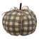 Gray Buffalo Check Pumpkin - Large;