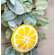 #CS38012 Felt Lemon Slice Ornament