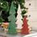 Distressed Wooden Christmas Color Trees, 3/Set