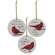 Cardinal Sentiment Ornaments, 3 Asstd.
