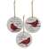 Cardinal Sentiment Ornaments, 3 Asstd. #35575