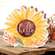 Hello Fall Chunky Watercolor Sunflower Sitter;