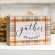 Gather Together Plaid Box Sign 91040