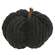 Black Chenille Pumpkin 7.5"