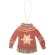 Christmas Sweater Wooden Ornaments, 3/Set 35506