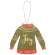 Christmas Sweater Wooden Ornaments, 3/Set 35506