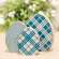 Chunky Blue Patterned Egg Sitters, 3/Set 35534