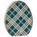 Chunky Blue Patterned Egg Sitters, 3/Set 35534