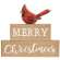 Merry Christmas Cardinal Block Stackers, 3/Set 35554