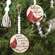 Christmas Cardinal Round Beaded Ornament, 2 Asstd. 35555;