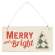 Plaid Christmas Tree Word Ornaments, 3/Set 35719