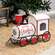 All aboard the Merry Christmas Train! This vintage-inspired metal train boasts classic white, red, and green Christmas colors and reads, "Merry Christmas" in red lettering. The train engine measures 15.75" high by 8.75" wide by 26" long.;