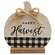 Happy Harvest Buffalo Check Pumpkin