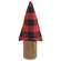 Buffalo Check Christmas Tree on Stump, 9.5"