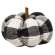 Black & White Buffalo Check Stuffed Pumpkin, 4" CS38231