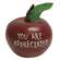 You Are Appreciated Engraved Wooden Apple