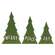 3/Set, Joy Merry & Peace Wooden Trees