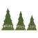 3/Set, Joy Merry & Peace Wooden Trees #35701