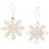 2/Set, Snow & Wish Snowflake Ornaments