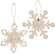 2/Set, Brr & Hope Snowflake Ornaments #35706