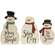 3/Set, Tis The Season Engraved Chunky Snowman Sitters