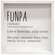 Funpa Definition Framed Box Sign