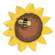 Sunflower with Bee Chunky Sitter