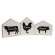3/Set, Farm Animal Silhouettes House Blocks #35906