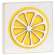 Lemon Icon Square Block #36051
