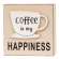 Coffee Is My Happiness Wooden Block #36062