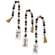 Faith, Love, Family Beaded Tag Hanger, 3 Asstd.