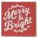Merry Bright Rustic Wood Box Sign 65192
