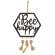Bee Happy Hanging Wooden Cutout With Beaded Tassels 70097