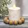 Wooden Round Bead Candle Ring;
