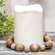 Wooden Round & Oval Bead Candle Ring 70105;